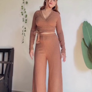 🤎 Cozy Luxe Ribbed Co-Ord Lounge Set 🤎