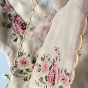 🌸 Rose Whisper Embroidered Luxury Suit Set 🌸