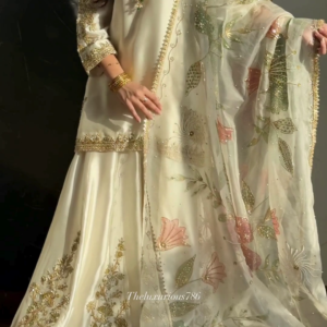 ✨ Noor-E-Elegance Luxury Embroidered Sharara Set ✨